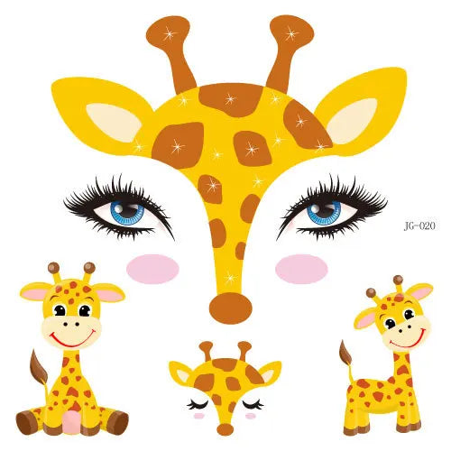 GlowCritters™ – Kids’ Temporary Face Tattoos (Butterfly, Unicorn, Animal)