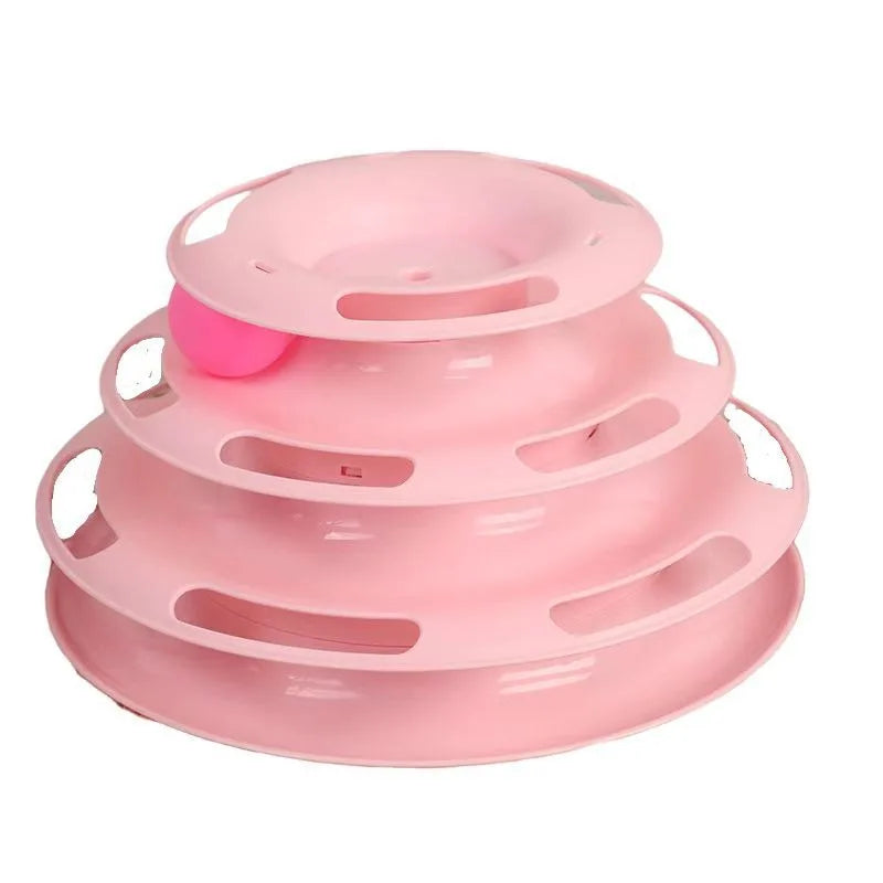 SpinTrack Trio – Torre interactiva para gatos