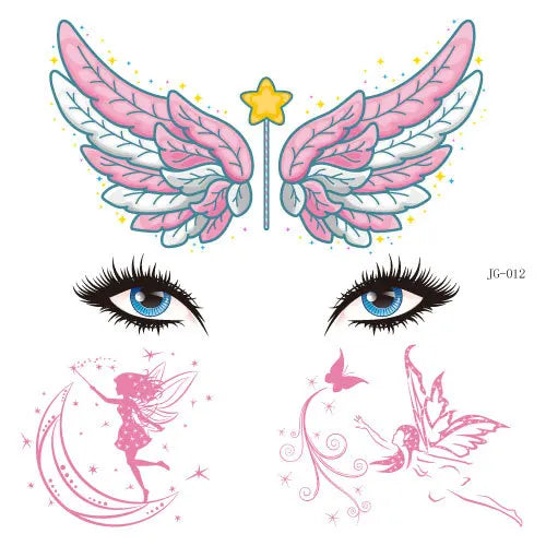 GlowCritters™ – Kids’ Temporary Face Tattoos (Butterfly, Unicorn, Animal)