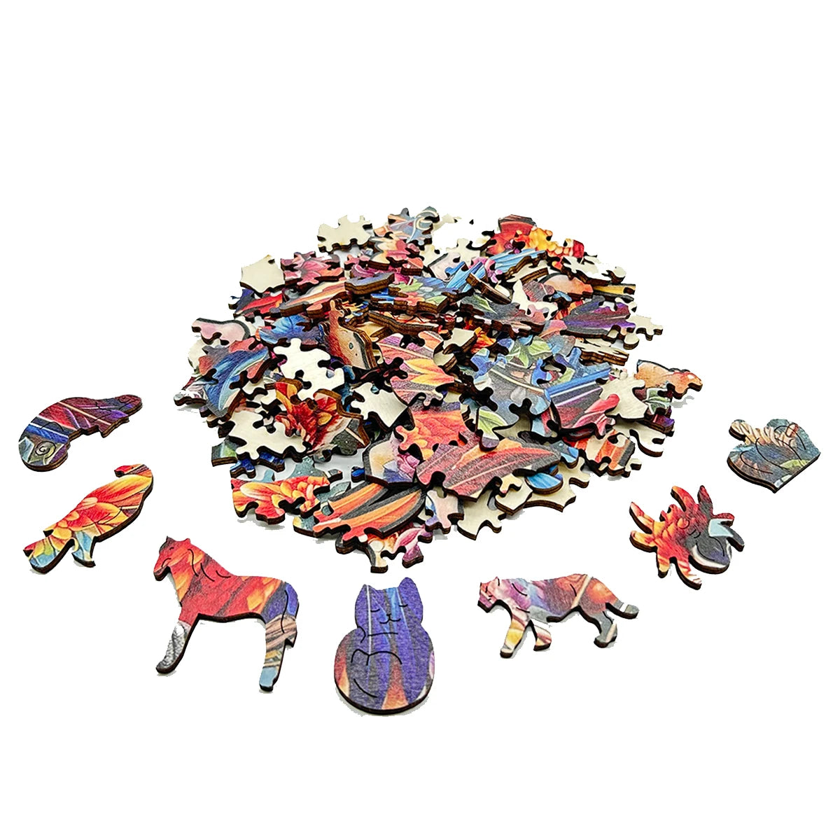 PuzzleTale™ – Enchanted Animal Wooden Puzzle Gift Set