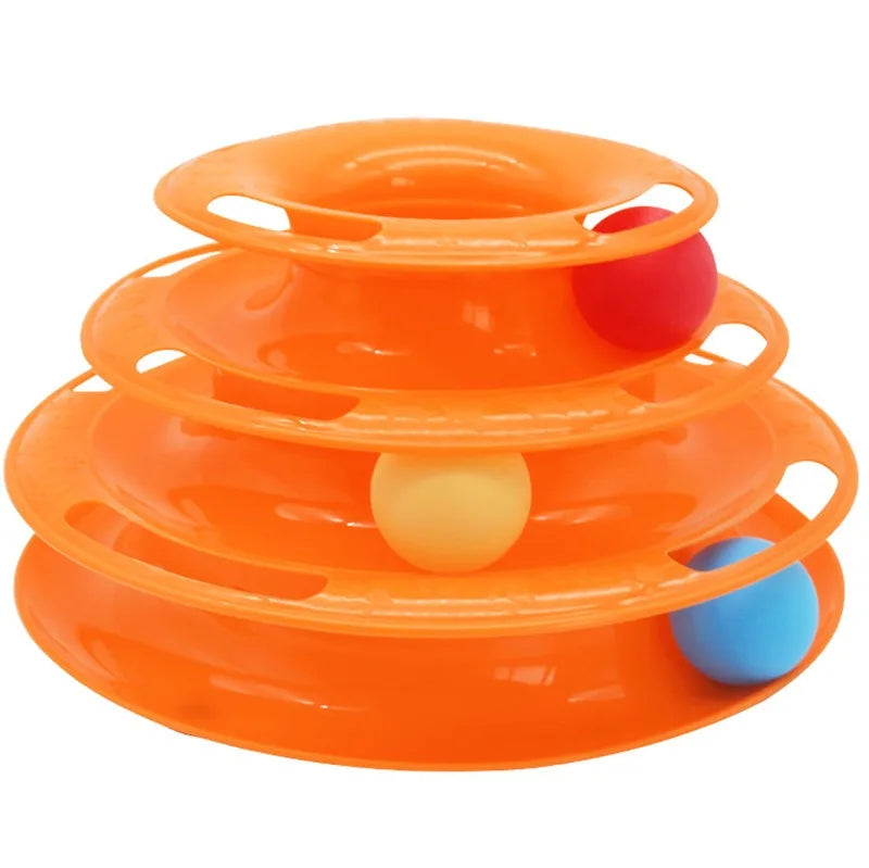 SpinTrack Trio – Torre interactiva para gatos