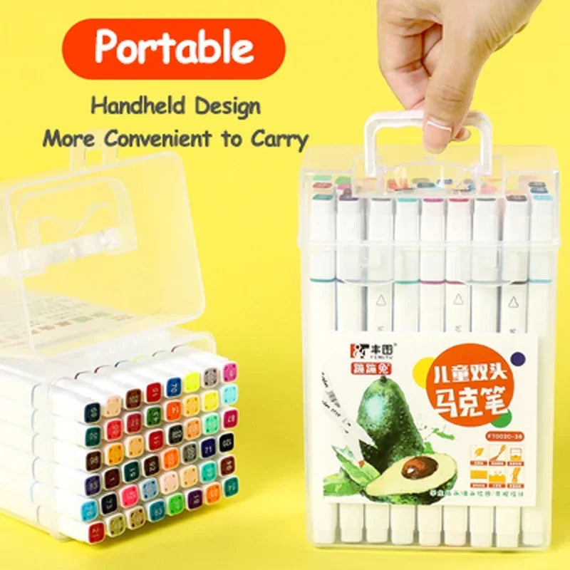 MiniMaster™ Art Markers – Safe & Washable Colour Pens for Kids