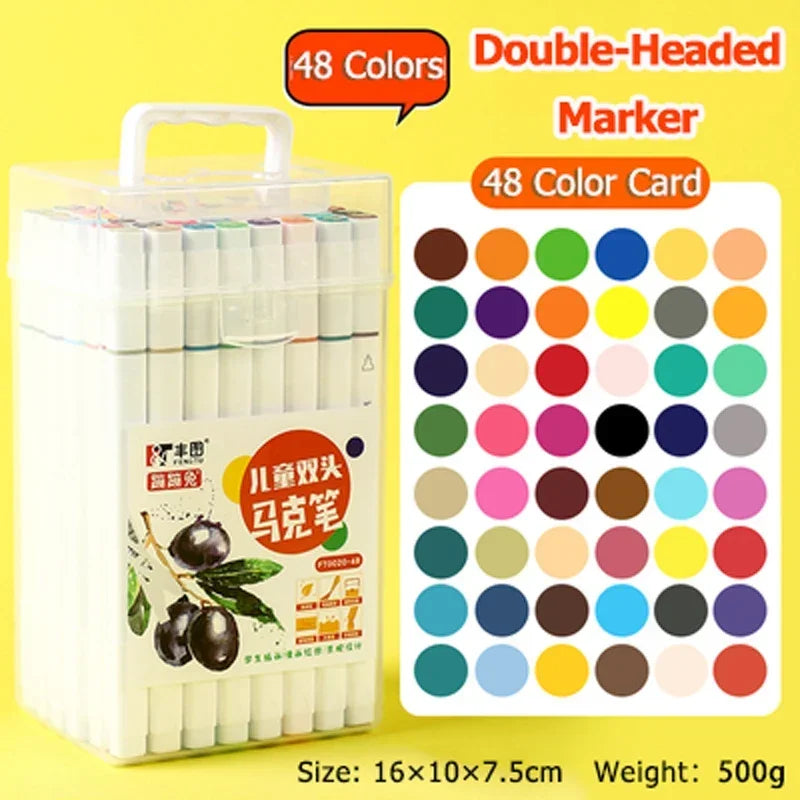 MiniMaster™ Art Markers – Safe & Washable Colour Pens for Kids