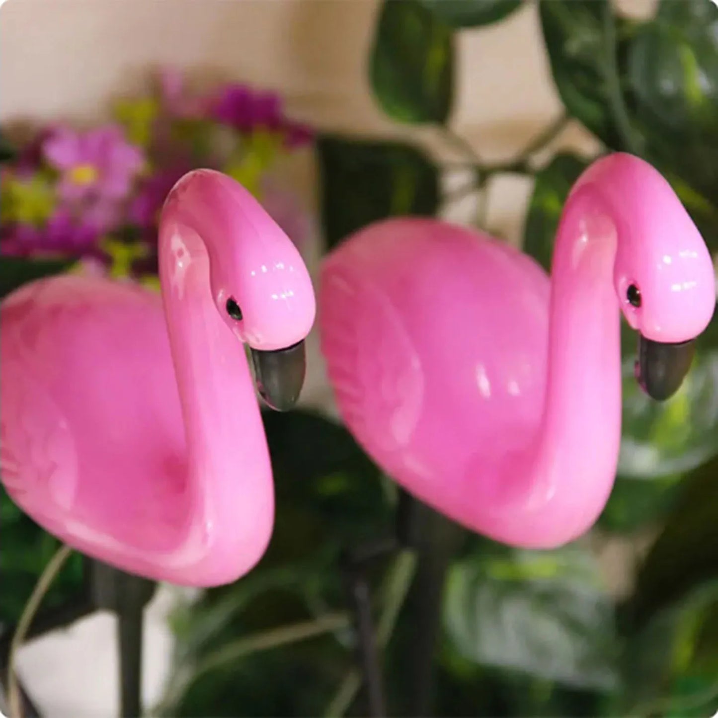 Lampes solaires de jardin flamant rose – Décoration extérieure festive (1 pièce/3 pièces)