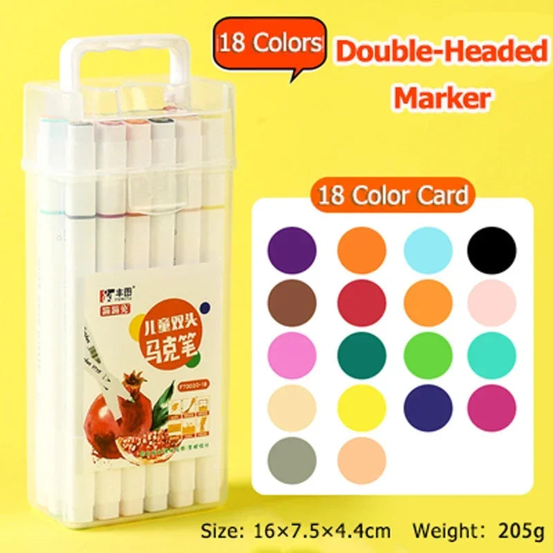 MiniMaster™ Art Markers – Safe & Washable Colour Pens for Kids