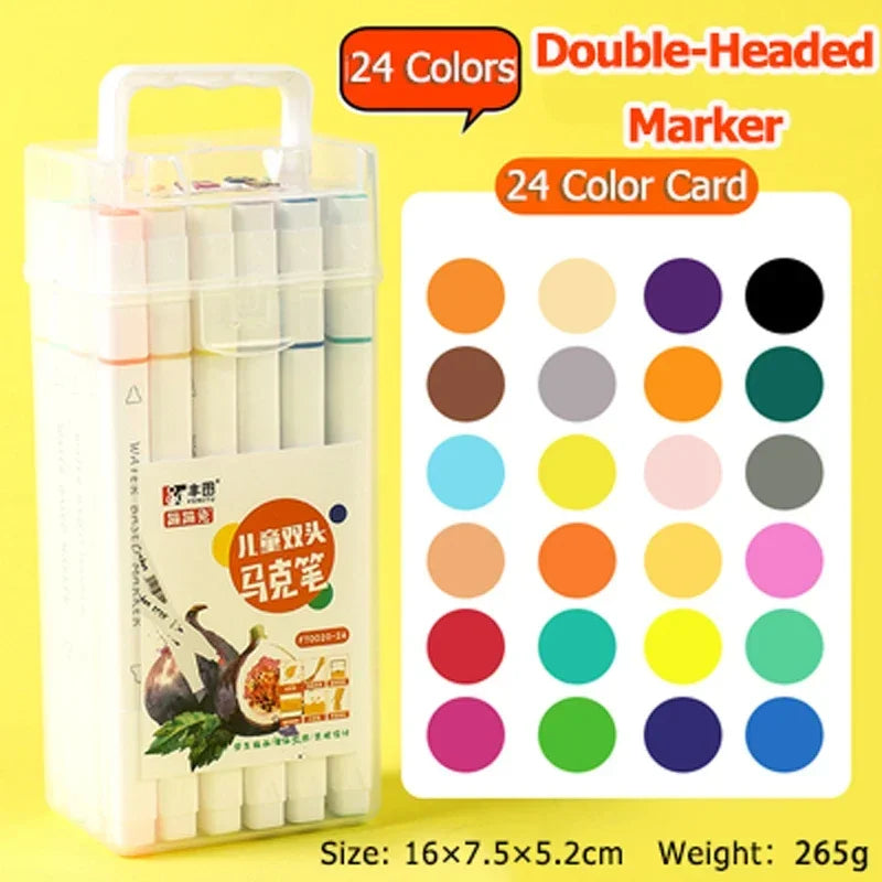MiniMaster™ Art Markers – Safe & Washable Colour Pens for Kids
