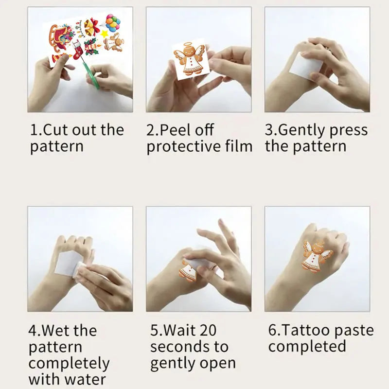 PokeTatts™ – 20pcs Cute Waterproof Temporary Tattoos for Kids