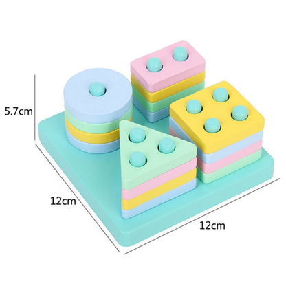 BrightBlocks™ – Colour & Shape Learning Toy (Montessori Style)