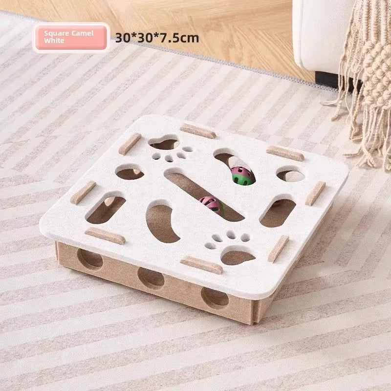 FeltFur PuzzleBox – Labyrinthe interactif pour chats 