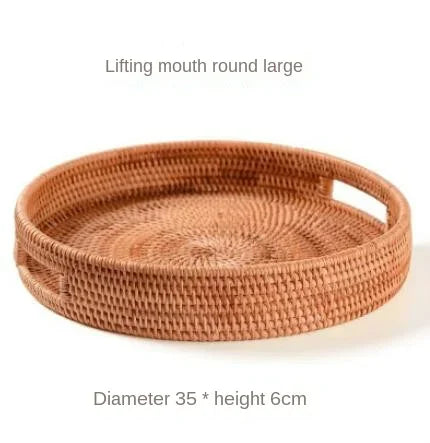 EcoNest Handwoven Rattan Basket – Rectangular Storage for Snacks, Bread & More
