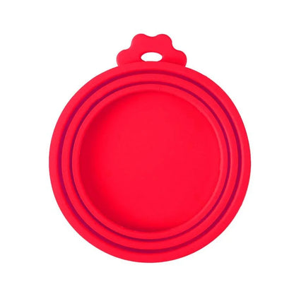 Lot de 2 couvercles et cuillères réutilisables pour aliments pour animaux – Conservez la fraîcheur en toute simplicité