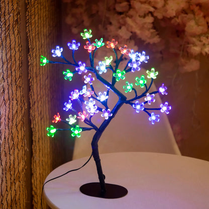 BlossomGlow LED Tree – 40-Light Cherry Blossom Table Lamp (USB Powered)