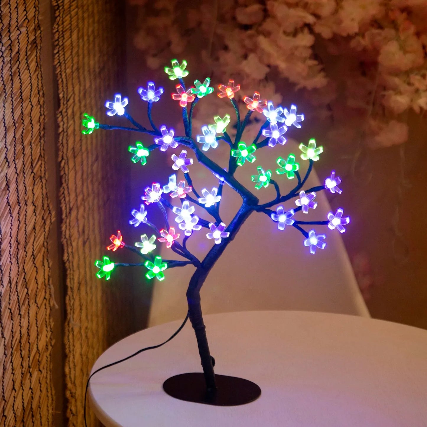 BlossomGlow LED Tree – 40-Light Cherry Blossom Table Lamp (USB Powered)
