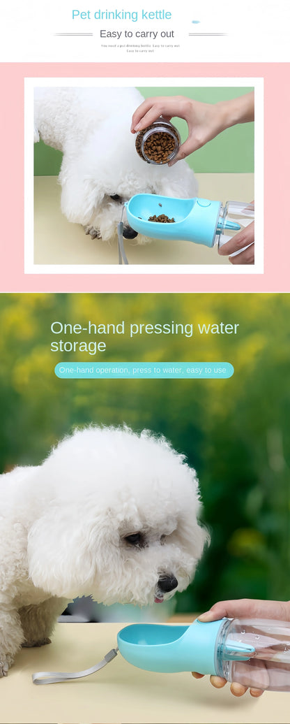 PawPort Go – 2-in-1 Travel Water & Food Bottle for Pets