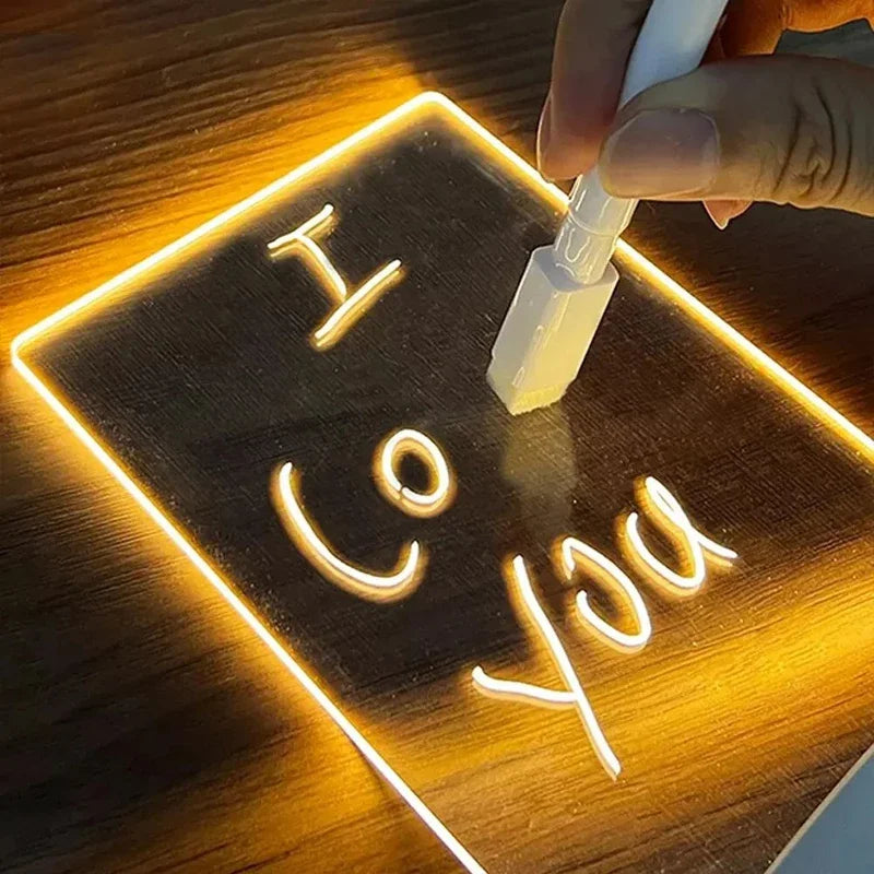 LumiNote™ – Erasable LED Acrylic Message & Drawing Board