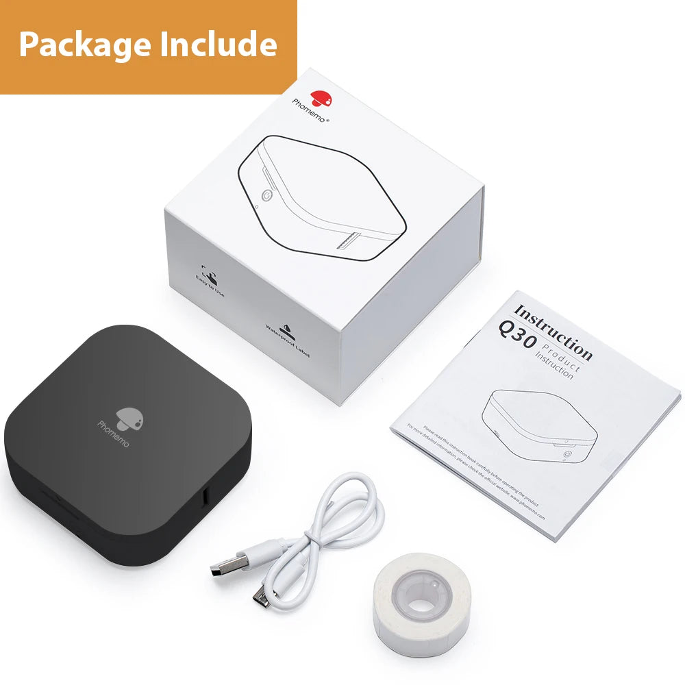 Printie™ – Phomemo Q30 Pocket Label Printer with Custom Paper