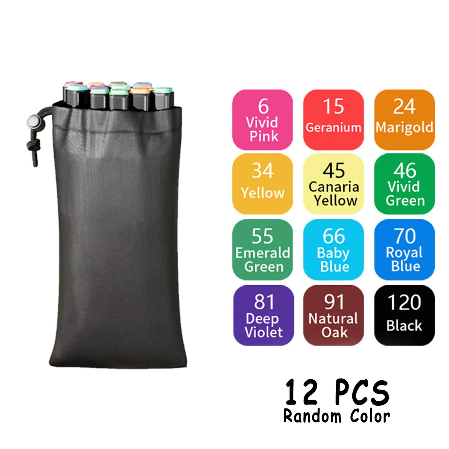 ColourCraze™ Dual-Tip Artist Markers – 24 to 168 Colours