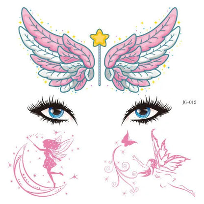 GlowCritters™ – Kids’ Temporary Face Tattoos (Butterfly, Unicorn, Animal)