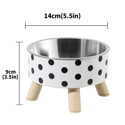Cuenco GripSteel Duo: comedero antideslizante de acero inoxidable para mascotas 