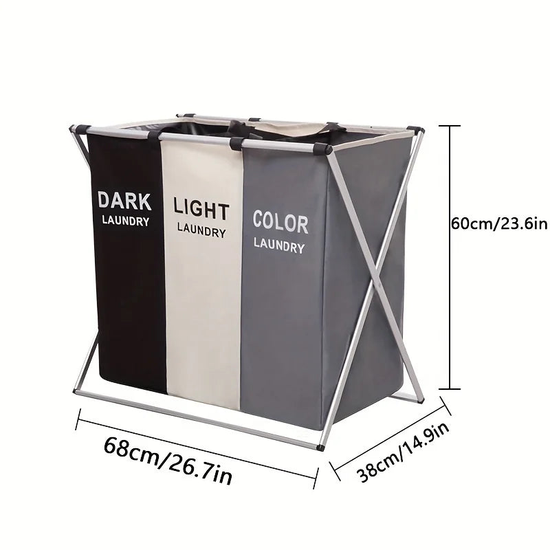 FoldaTidy™ – Large Capacity Laundry & Storage Basket