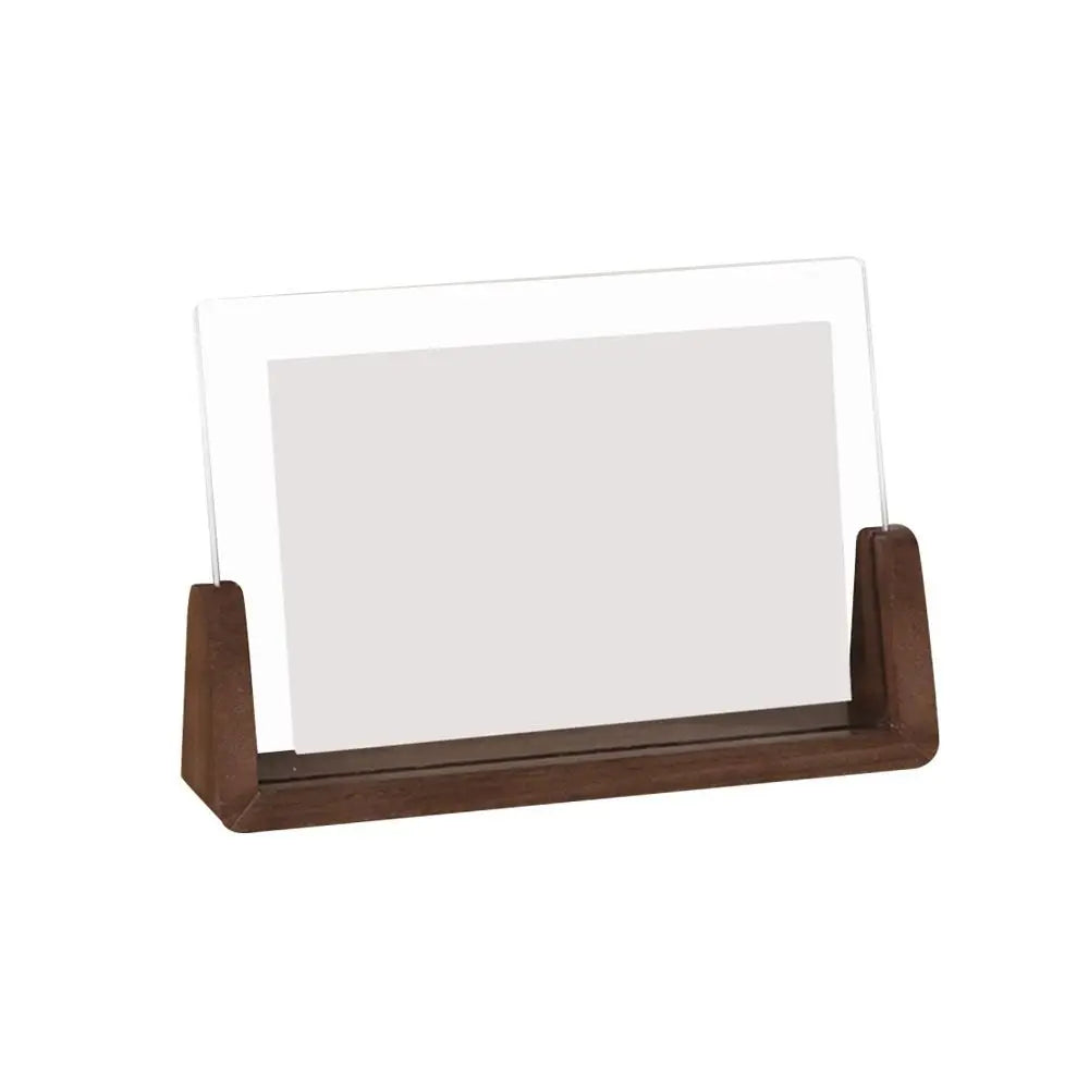 Modern Keepsake – U-Shape Wood & Acrylic Frame for Desk