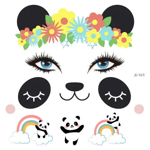 GlowCritters™ – Kids’ Temporary Face Tattoos (Butterfly, Unicorn, Animal)