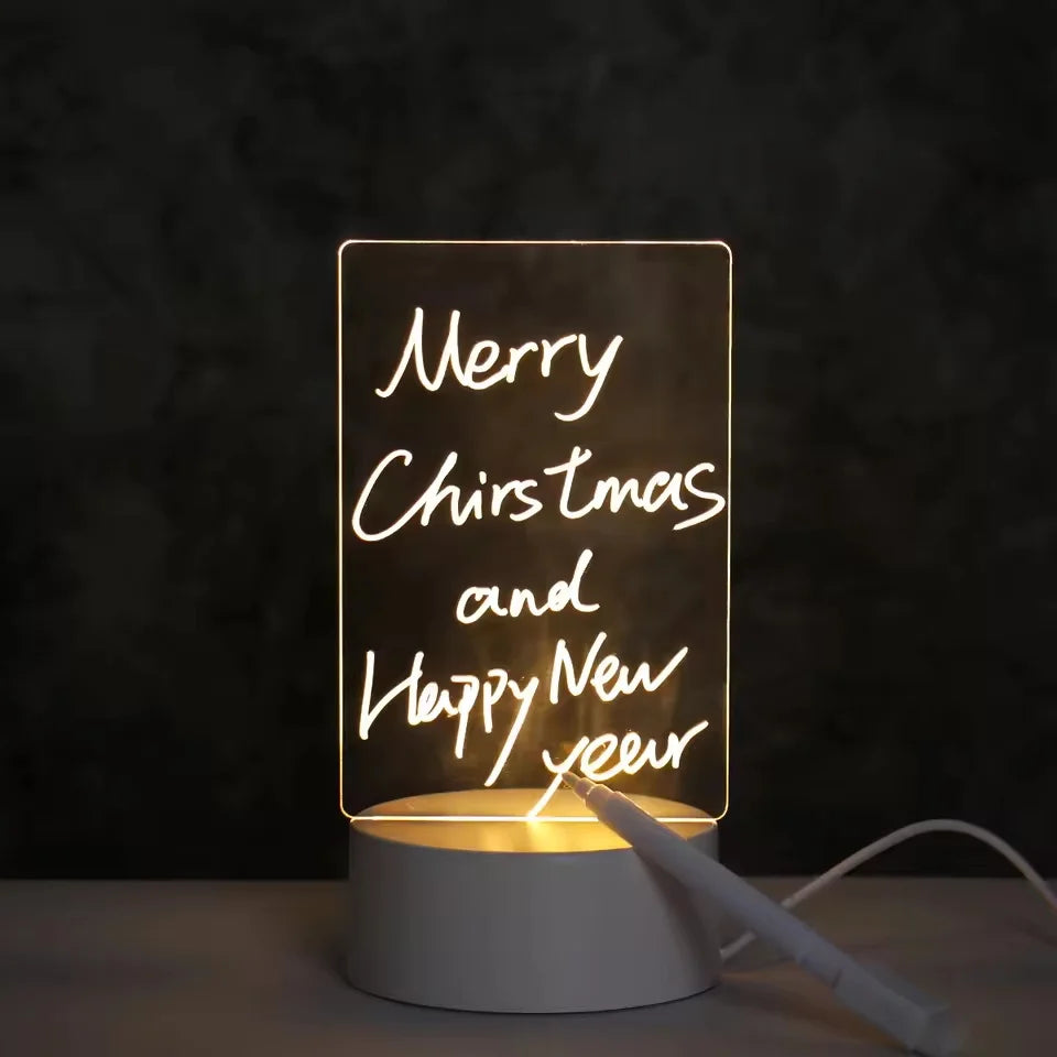 LumiNote™ – Erasable LED Acrylic Message & Drawing Board