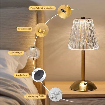 GlowVibe Crystal Lamp