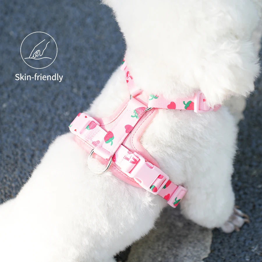 BritBerry Oxford Harness – Tactical Strawberry Print Vest