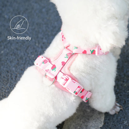 BritBerry Oxford Harness – Tactical Strawberry Print Vest