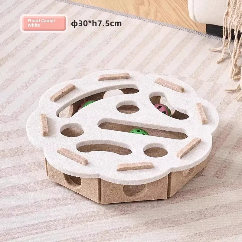 FeltFur PuzzleBox – Labyrinthe interactif pour chats 