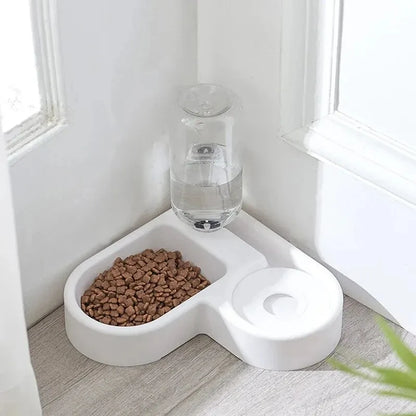 Comedero automático PawsPure: estación doble para comida y agua 