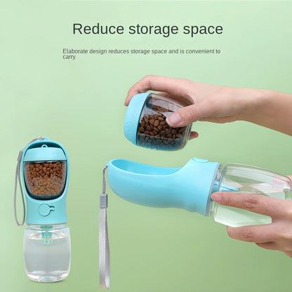 PawPort Go – 2-in-1 Travel Water & Food Bottle for Pets