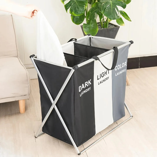 FoldaTidy™ – Large Capacity Laundry & Storage Basket