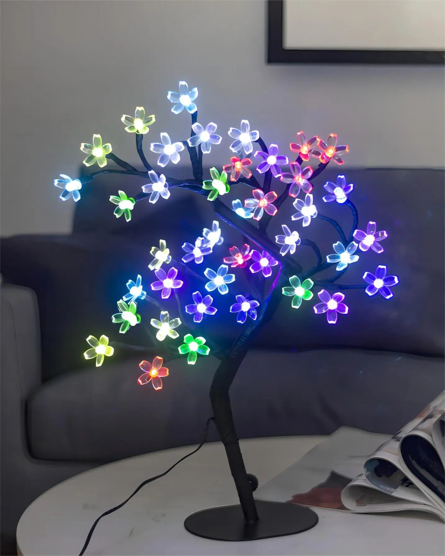 BlossomGlow LED Tree – 40-Light Cherry Blossom Table Lamp (USB Powered)