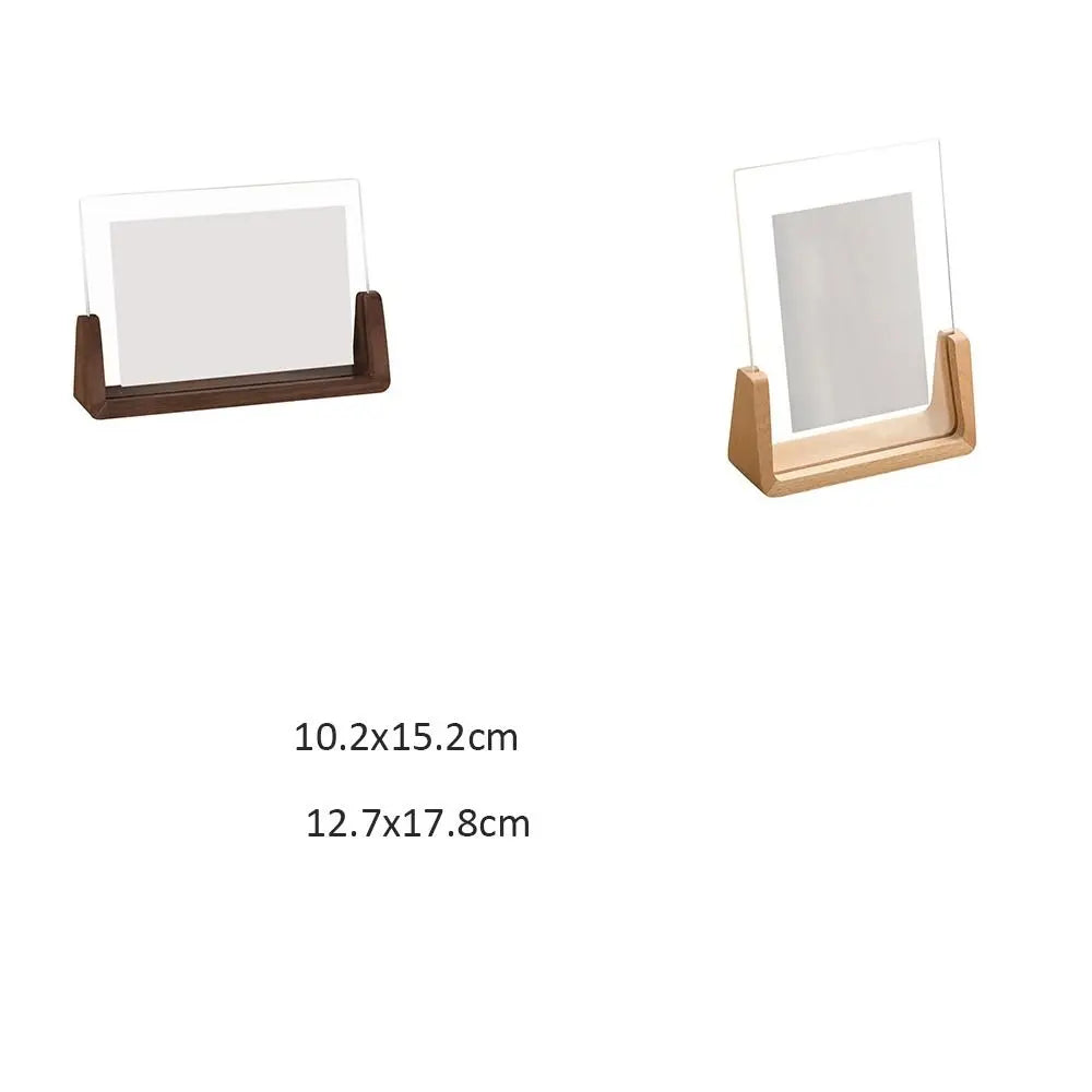 Modern Keepsake – U-Shape Wood & Acrylic Frame for Desk