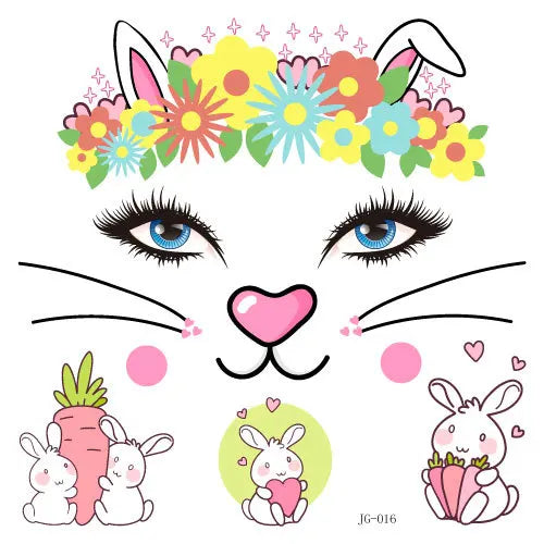 GlowCritters™ – Kids’ Temporary Face Tattoos (Butterfly, Unicorn, Animal)