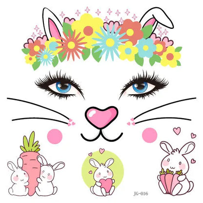 GlowCritters™ – Kids’ Temporary Face Tattoos (Butterfly, Unicorn, Animal)