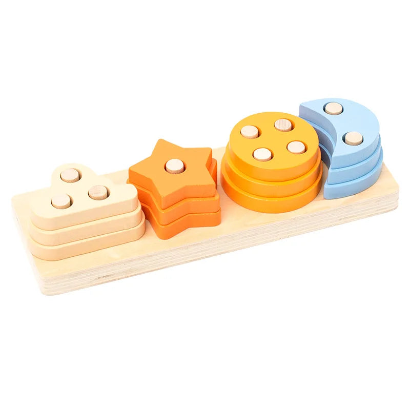 BrightBlocks™ – Colour & Shape Learning Toy (Montessori Style)
