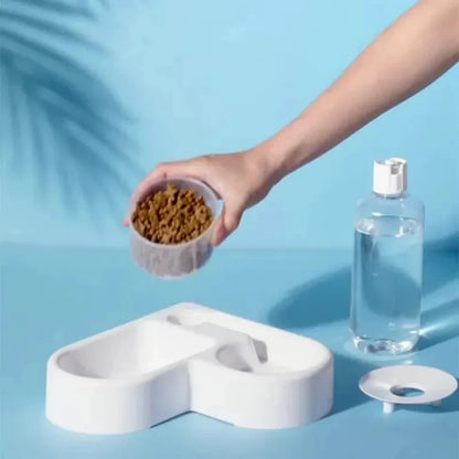 Comedero automático PawsPure: estación doble para comida y agua 