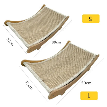 SisalWood Lounge – Multifunctional Cat Sleep & Scratch Pad