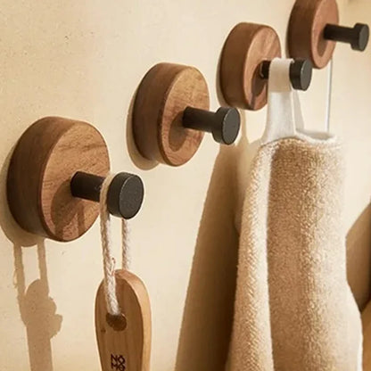 Simply Stow – Minimalist Walnut Wood Hook for Bathroom & Bedroom