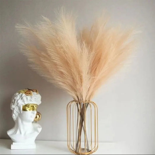 BohoPampas Faux Grass – 10PCS Fluffy Stems for Vase & Home Décor