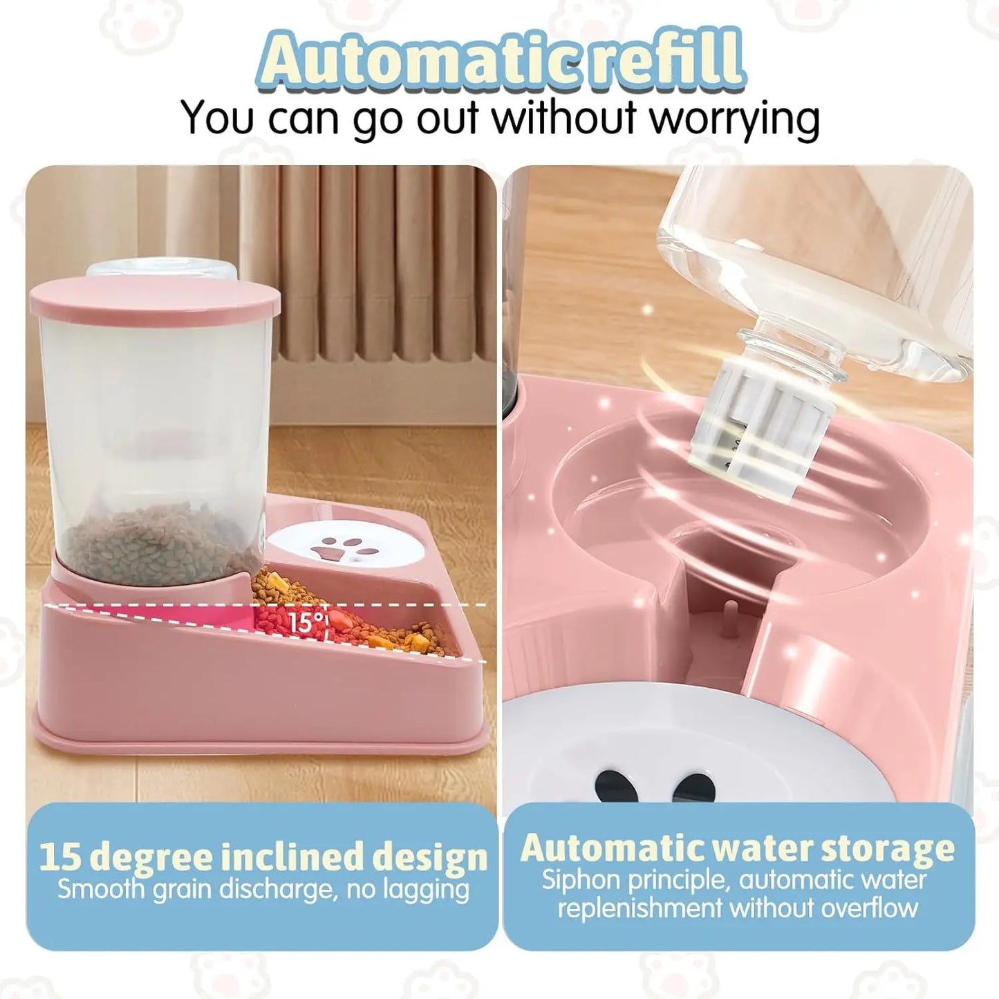 Comedero y bebedero automático GravityMate 