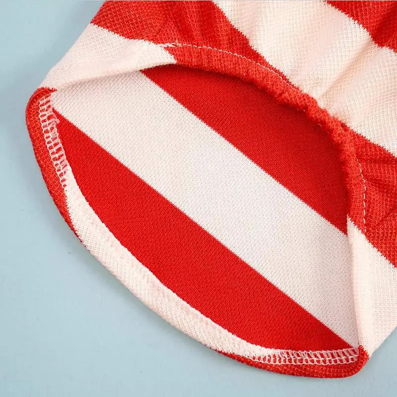 BreezyTail Striped Polo – Lightweight Summer Shirt for Pets