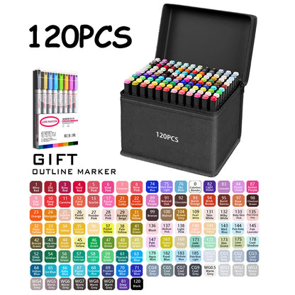 ColourCraze™ Dual-Tip Artist Markers – 24 to 168 Colours