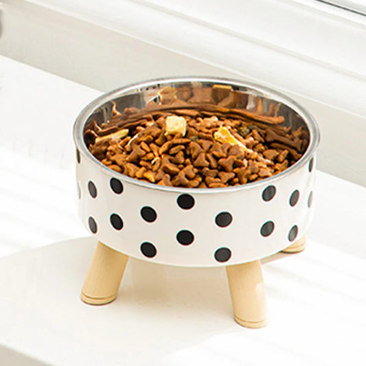 Cuenco GripSteel Duo: comedero antideslizante de acero inoxidable para mascotas 