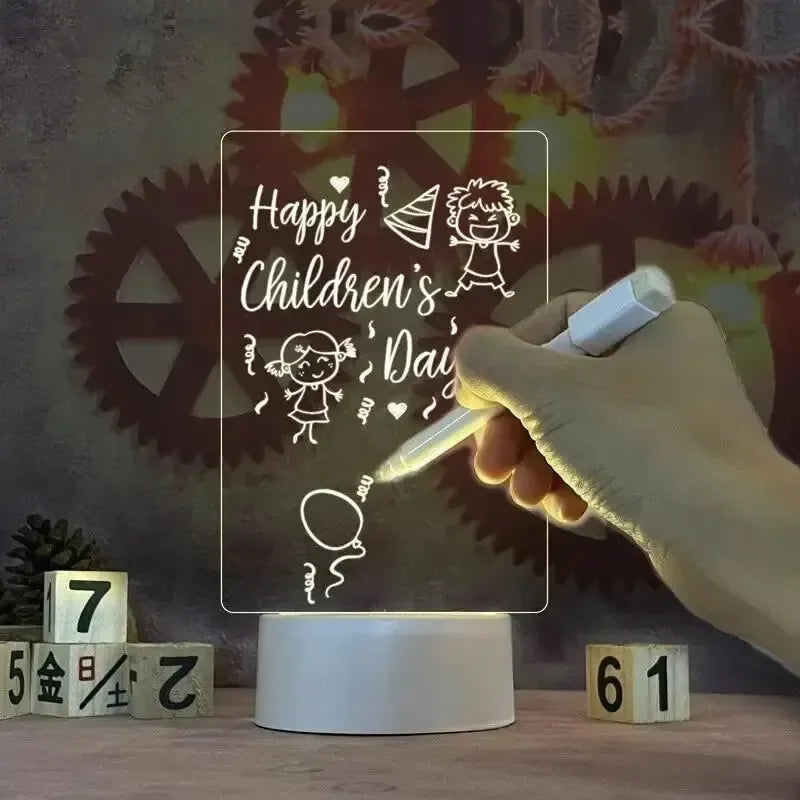 LumiNote™ – Erasable LED Acrylic Message & Drawing Board
