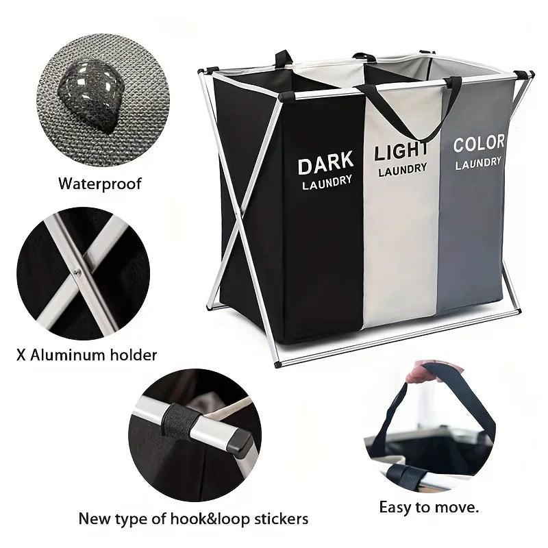 FoldaTidy™ – Large Capacity Laundry & Storage Basket