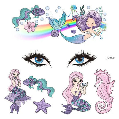 GlowCritters™ – Kids’ Temporary Face Tattoos (Butterfly, Unicorn, Animal)